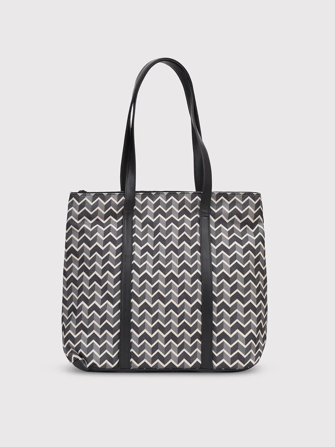 Caprese Susan Large Black Tote Bag