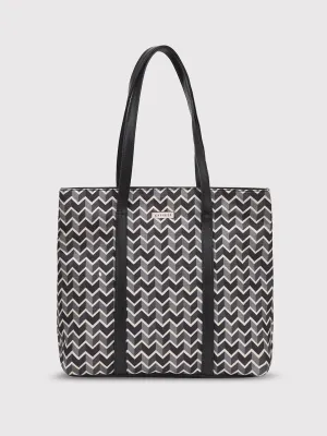 Caprese Susan Large Black Tote Bag