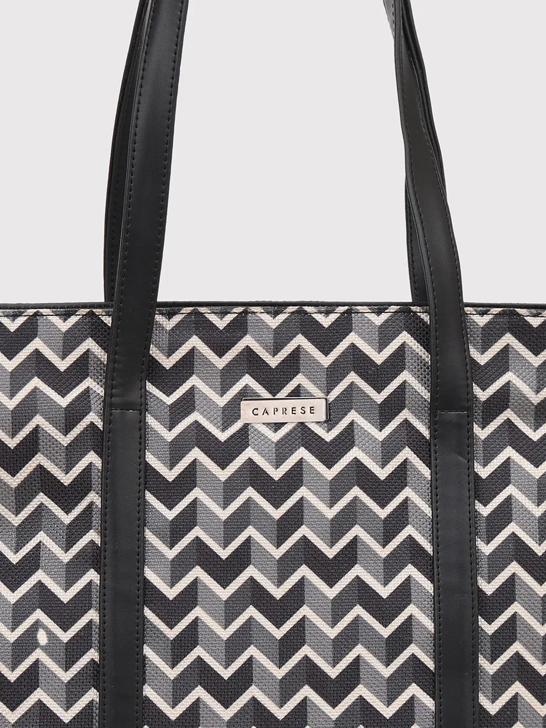 Caprese Susan Large Black Tote Bag