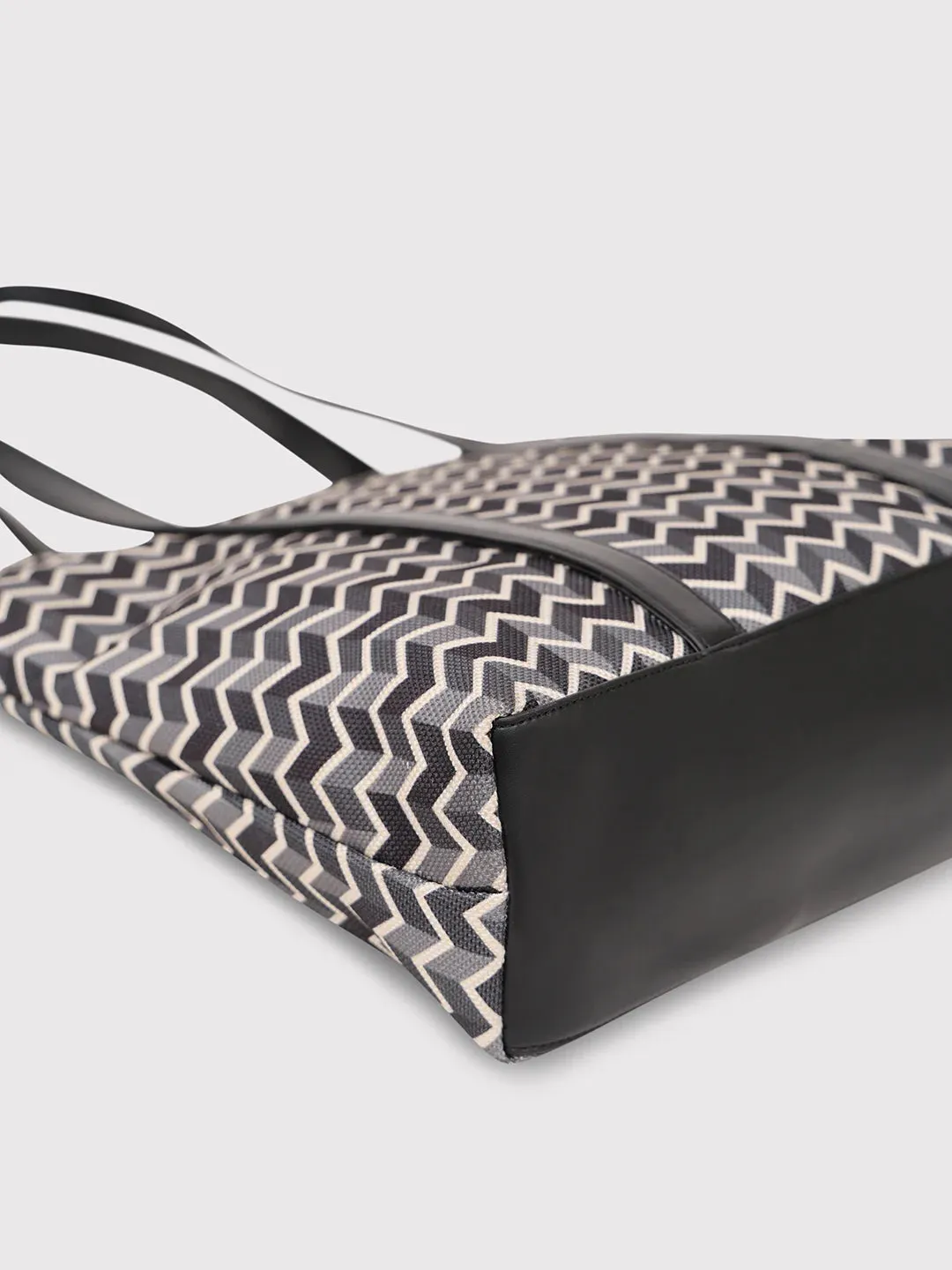 Caprese Susan Large Black Tote Bag