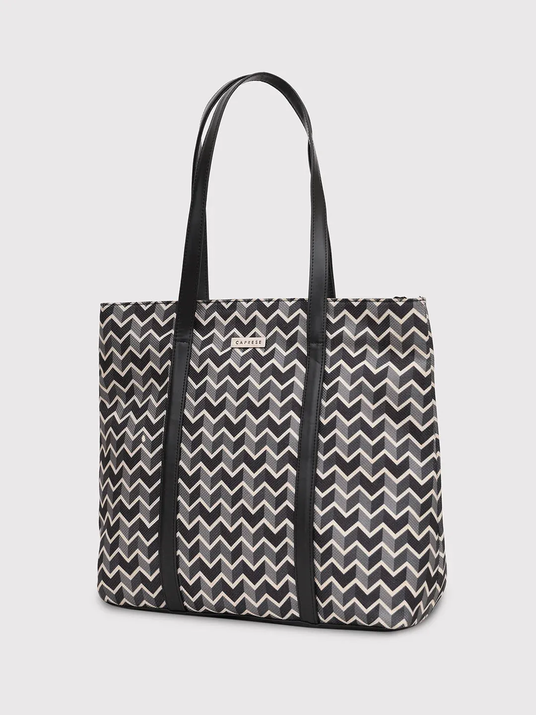 Caprese Susan Large Black Tote Bag