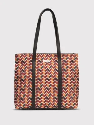 Caprese Susan Large Orange Tote Bag