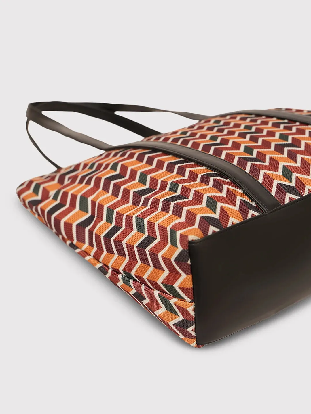 Caprese Susan Large Orange Tote Bag