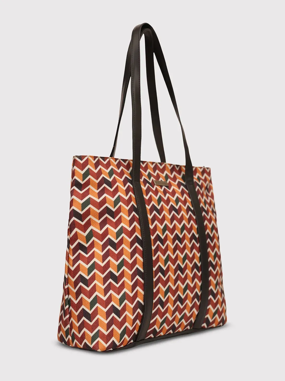 Caprese Susan Large Orange Tote Bag