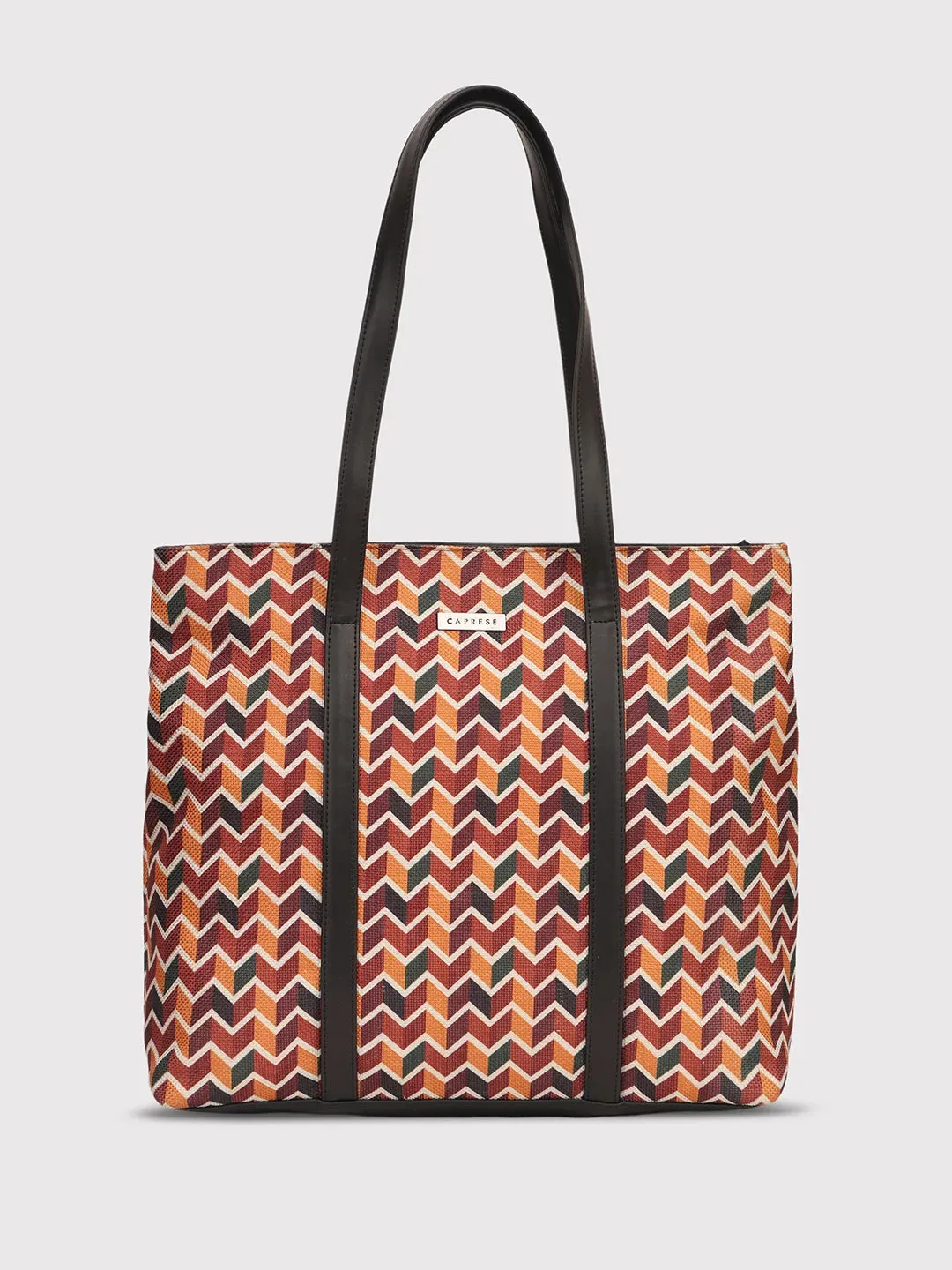Caprese Susan Large Orange Tote Bag