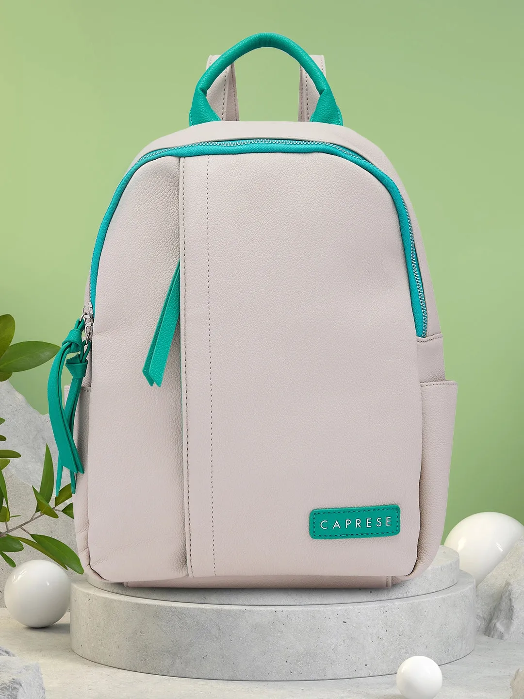 Caprese Tia Medium Beige Backpack