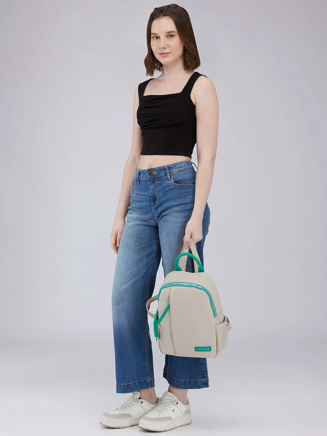 Caprese Tia Medium Beige Backpack
