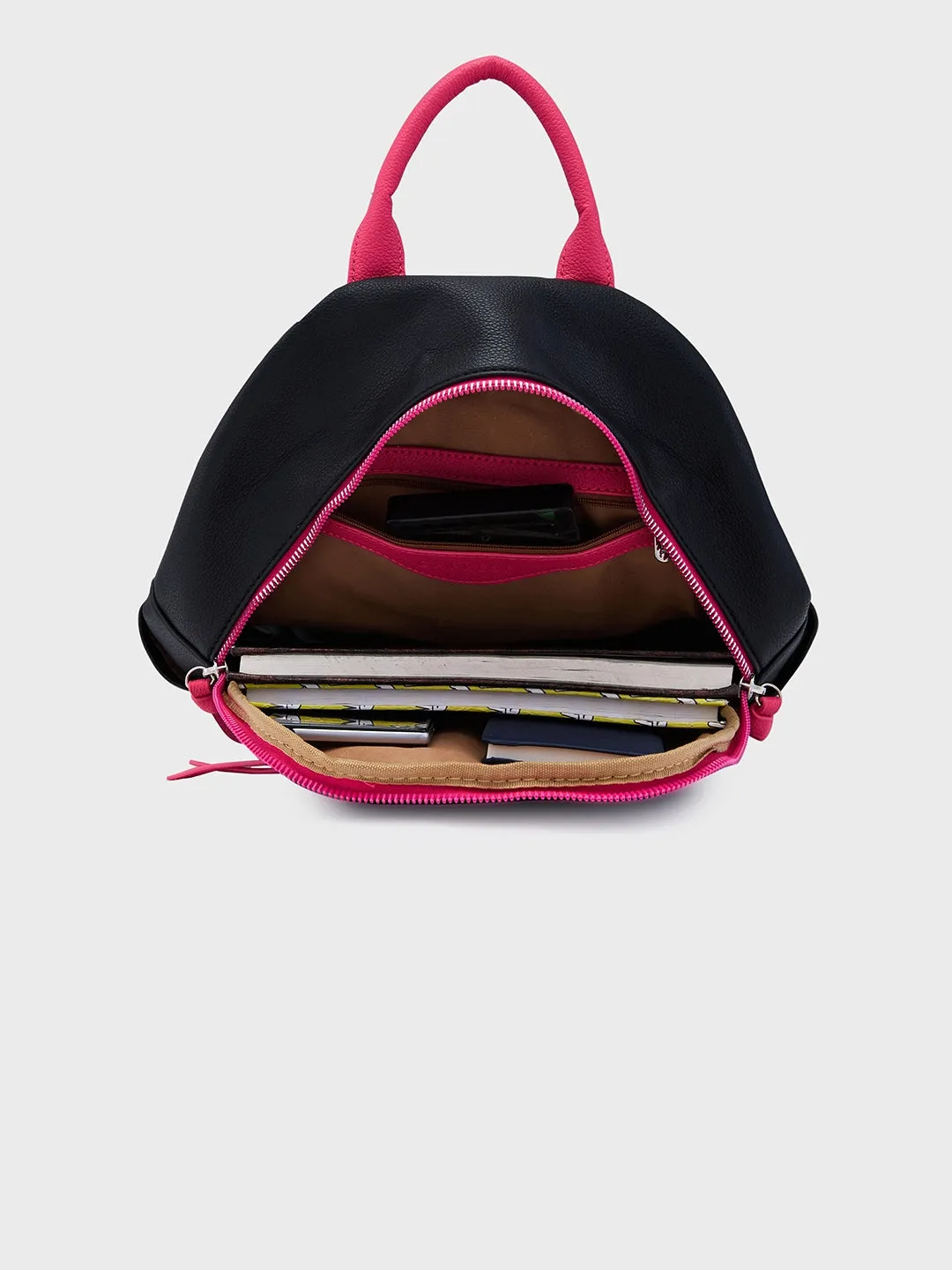 Caprese Tia Medium Black Backpack