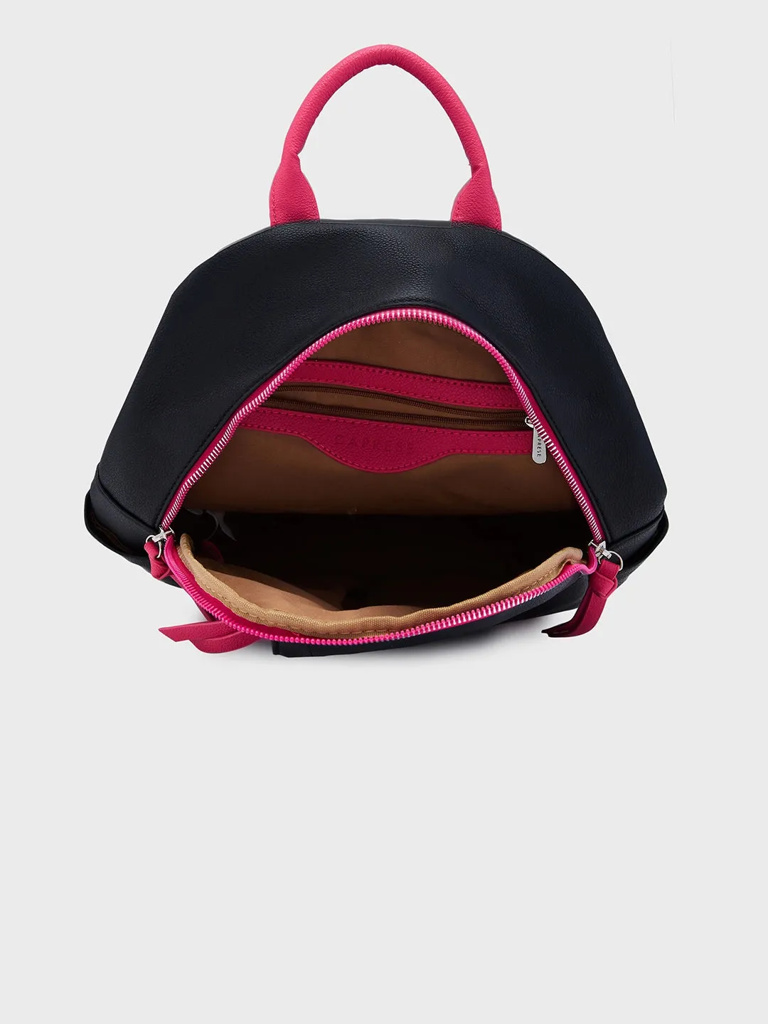 Caprese Tia Medium Black Backpack