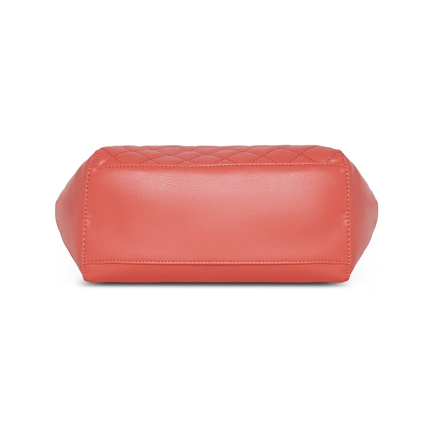 Caprese Til Large Coral Tote Bag