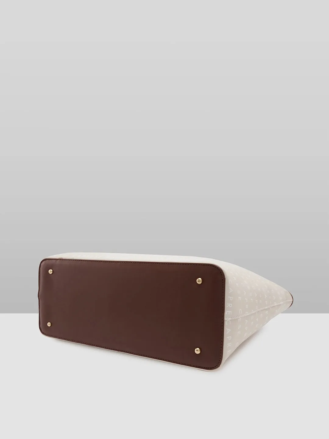Caprese Topaz Large Beige Tote Bag