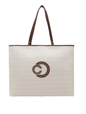 Caprese Topaz Large Beige Tote Bag