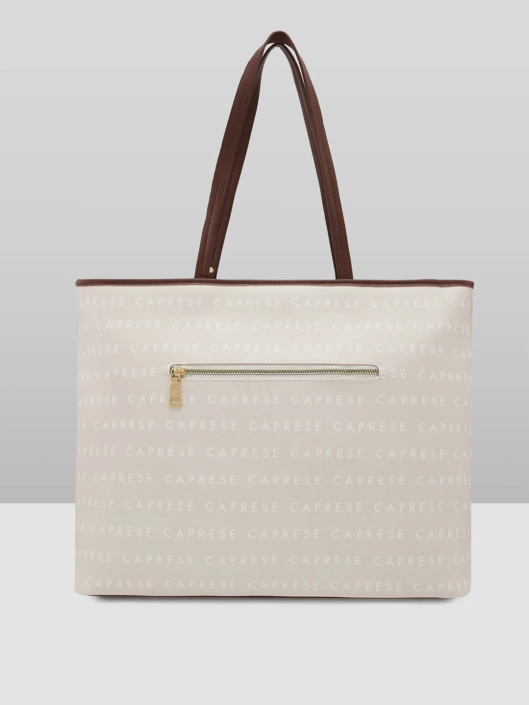 Caprese Topaz Large Beige Tote Bag