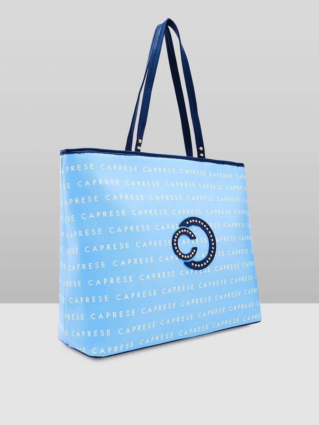 Caprese Topaz Large Blue Tote Bag