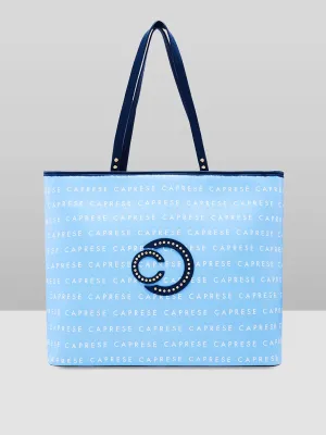 Caprese Topaz Large Blue Tote Bag