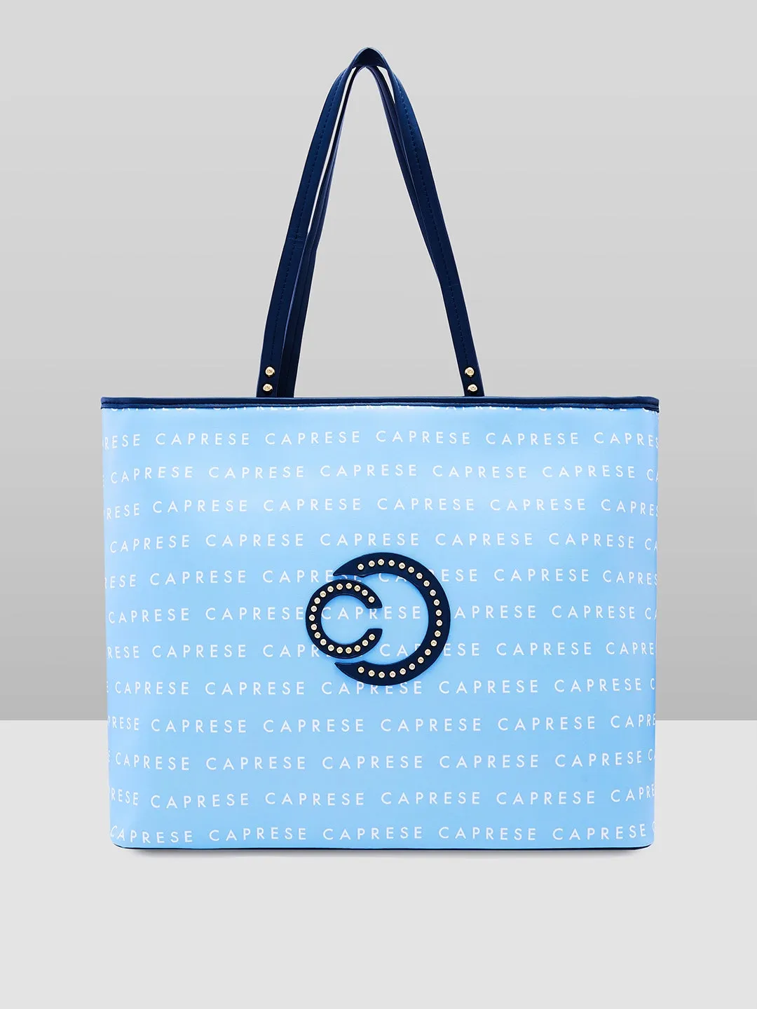 Caprese Topaz Large Blue Tote Bag