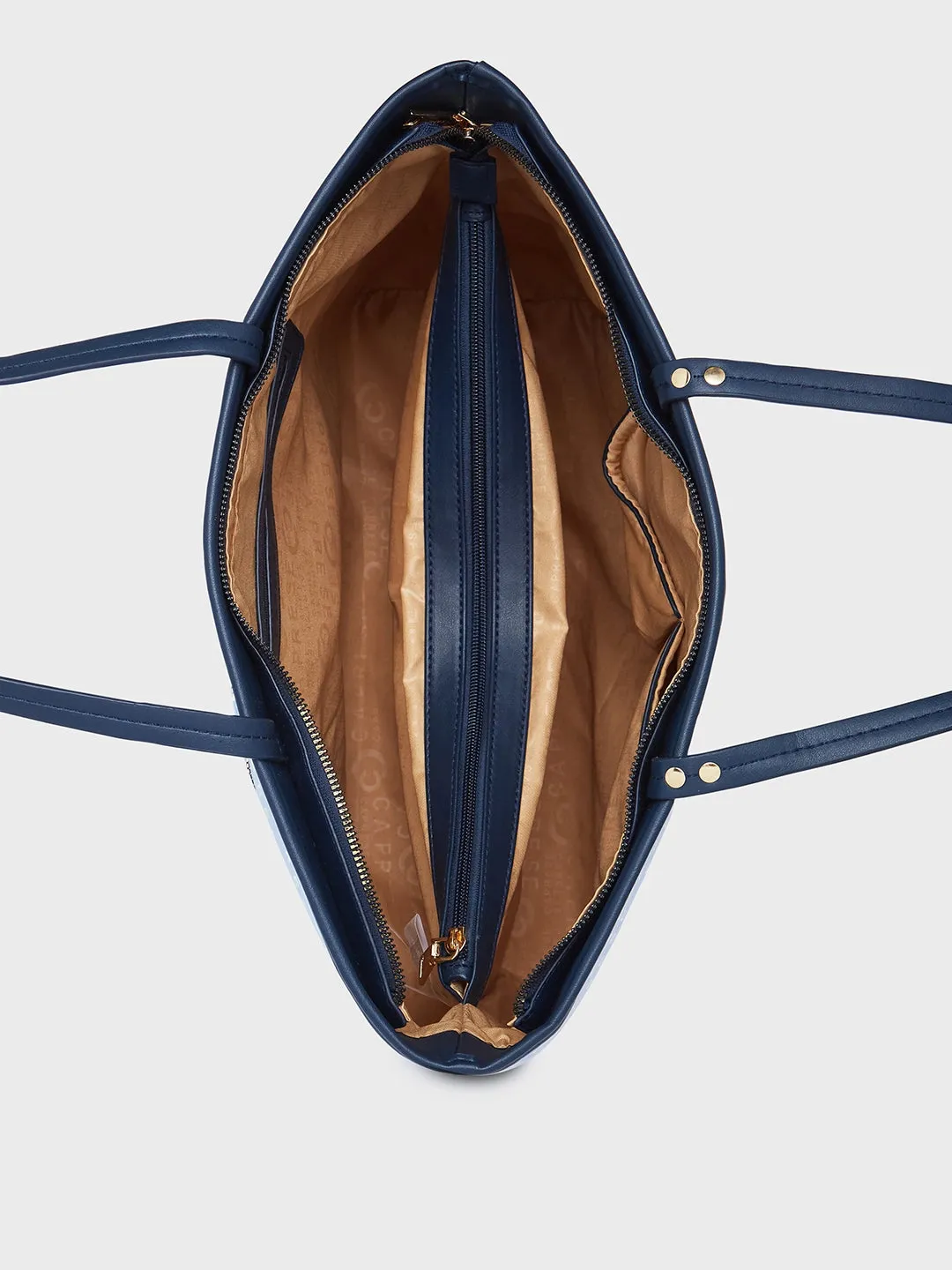 Caprese Topaz Large Blue Tote Bag