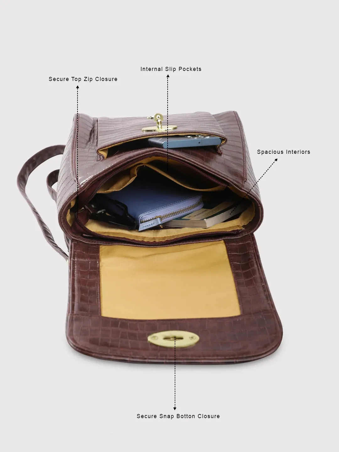 Caprese TREZA Medium Brown Backpack