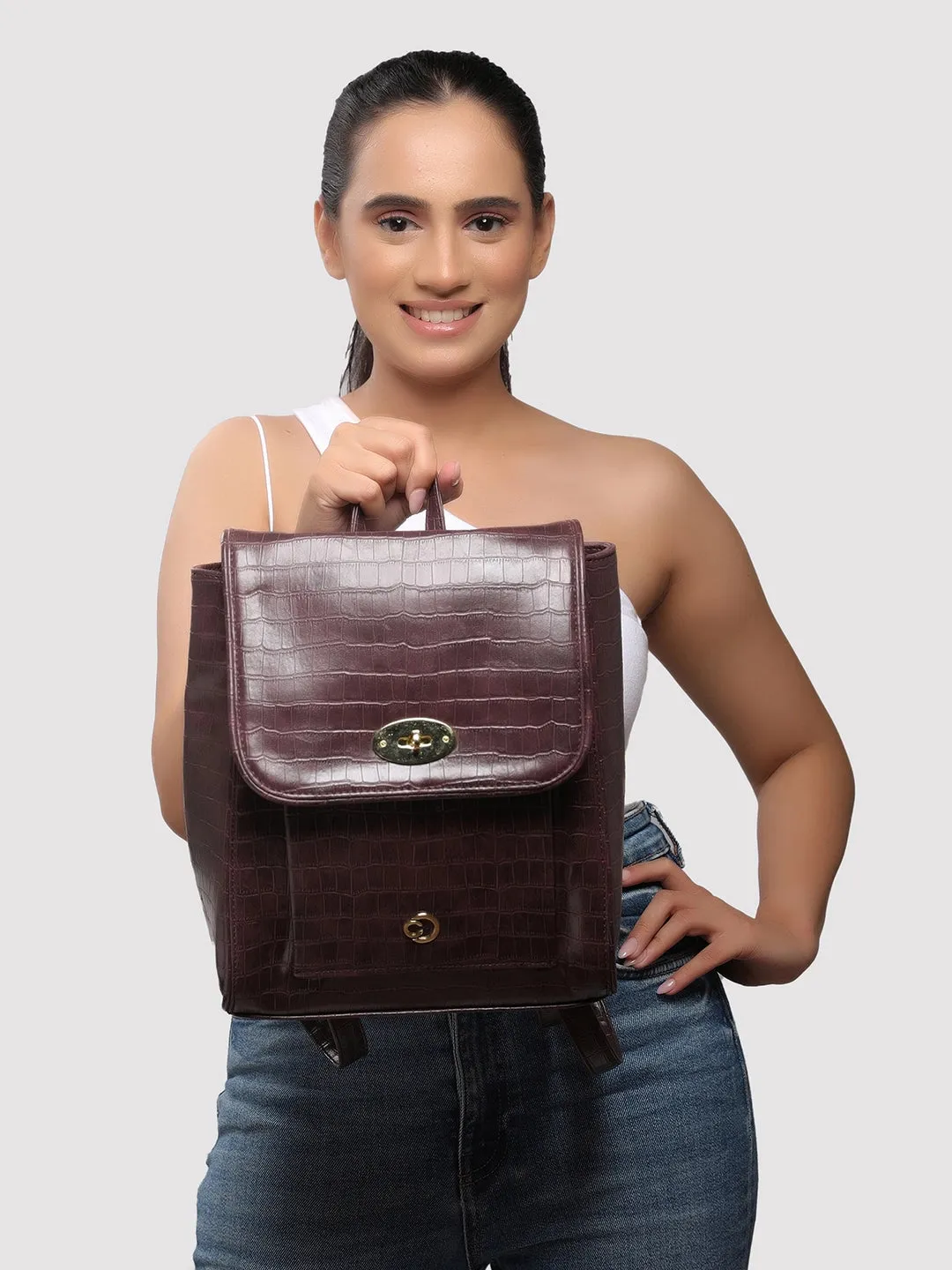 Caprese TREZA Medium Brown Backpack