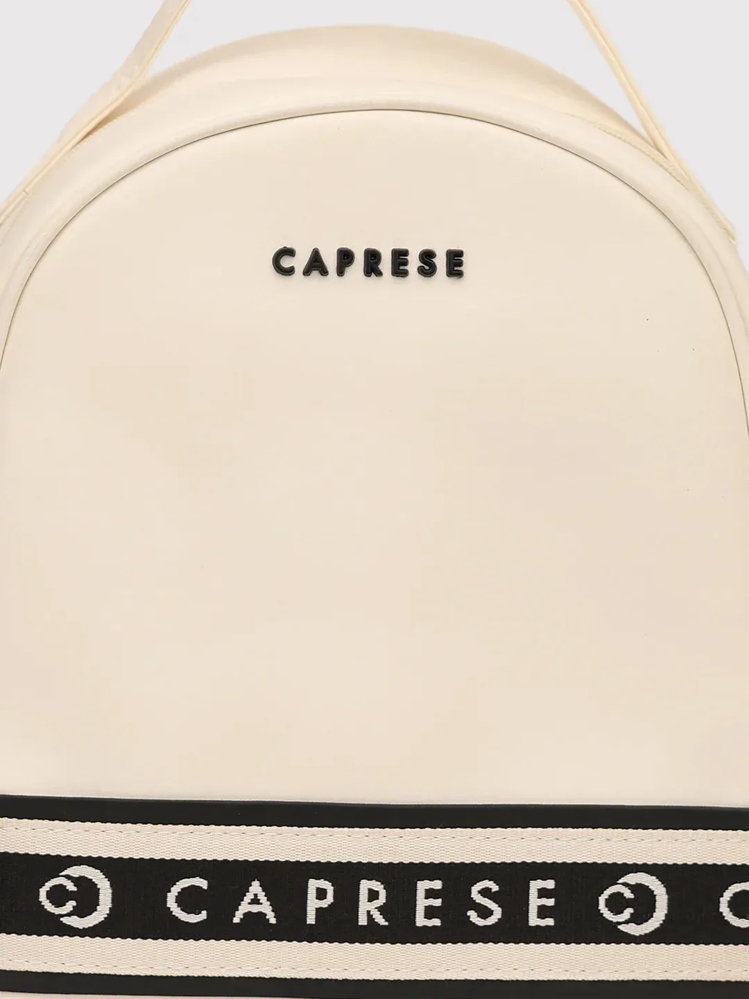 Caprese Trinity Medium Cream Backpack