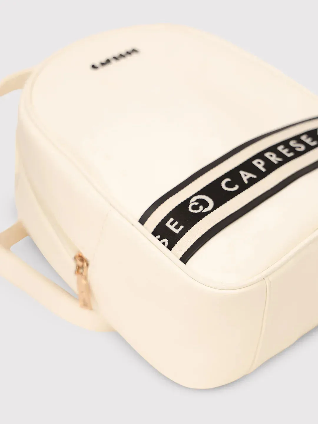 Caprese Trinity Medium Cream Backpack
