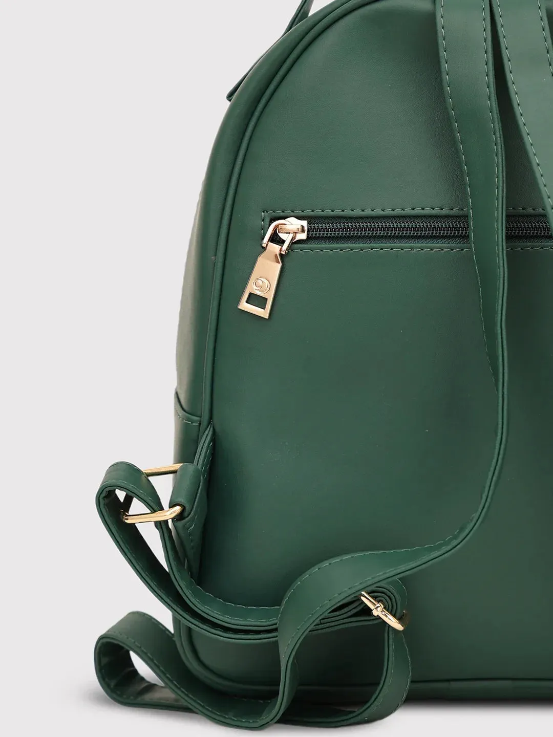 Caprese Trinity Medium Dark Green Backpack