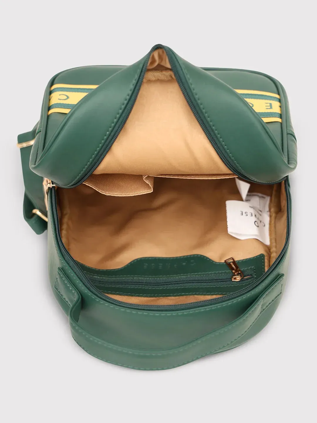 Caprese Trinity Medium Dark Green Backpack