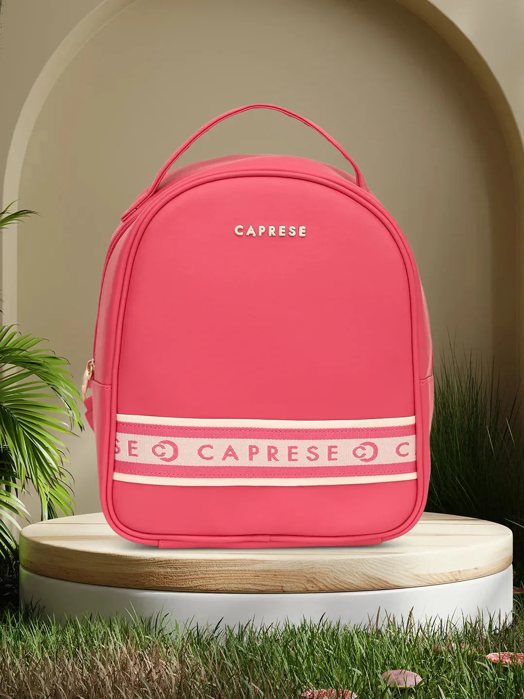 Caprese Trinity Medium Fuchsia Backpack