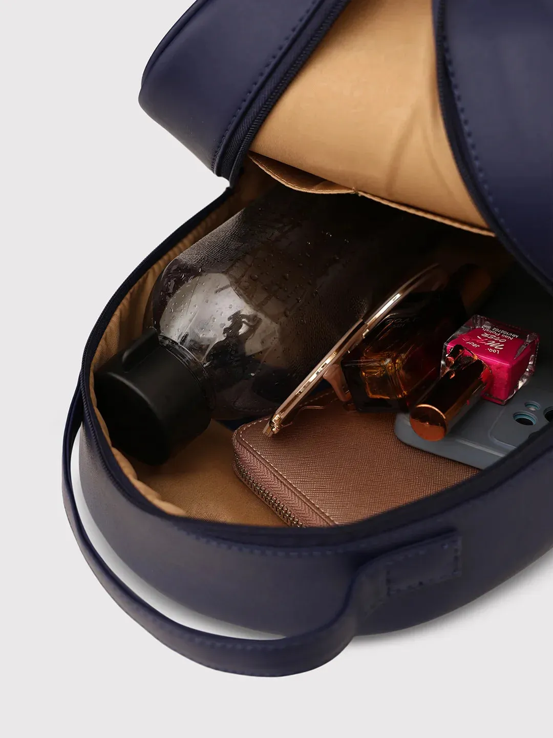 Caprese Trinity Medium Navy Backpack