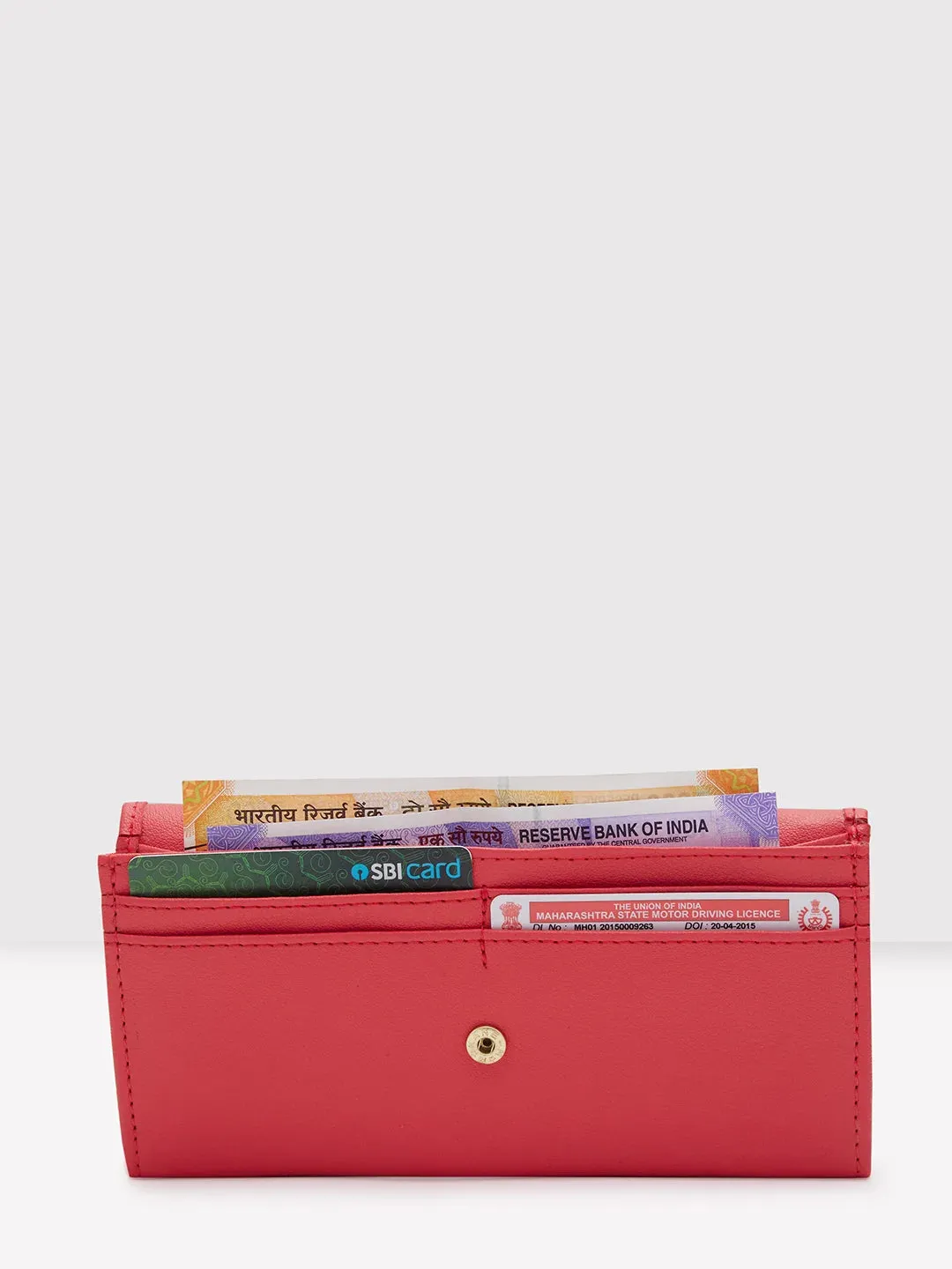 Caprese Uv9 Medium Coral Wallet