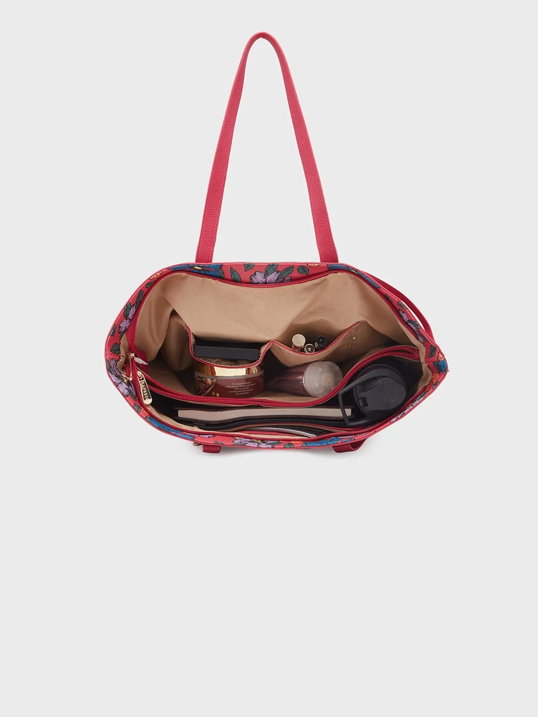 Caprese Vanessa Large Fuchsia Tote Bag