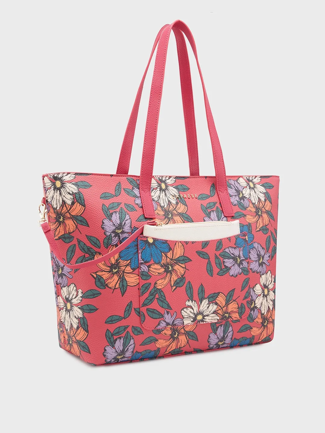 Caprese Vanessa Large Fuchsia Tote Bag