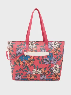 Caprese Vanessa Large Fuchsia Tote Bag