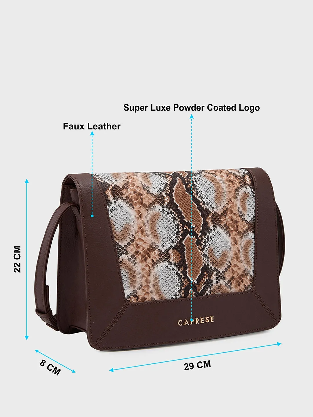 Caprese Vittoria Medium Chocolate Satchel Bag