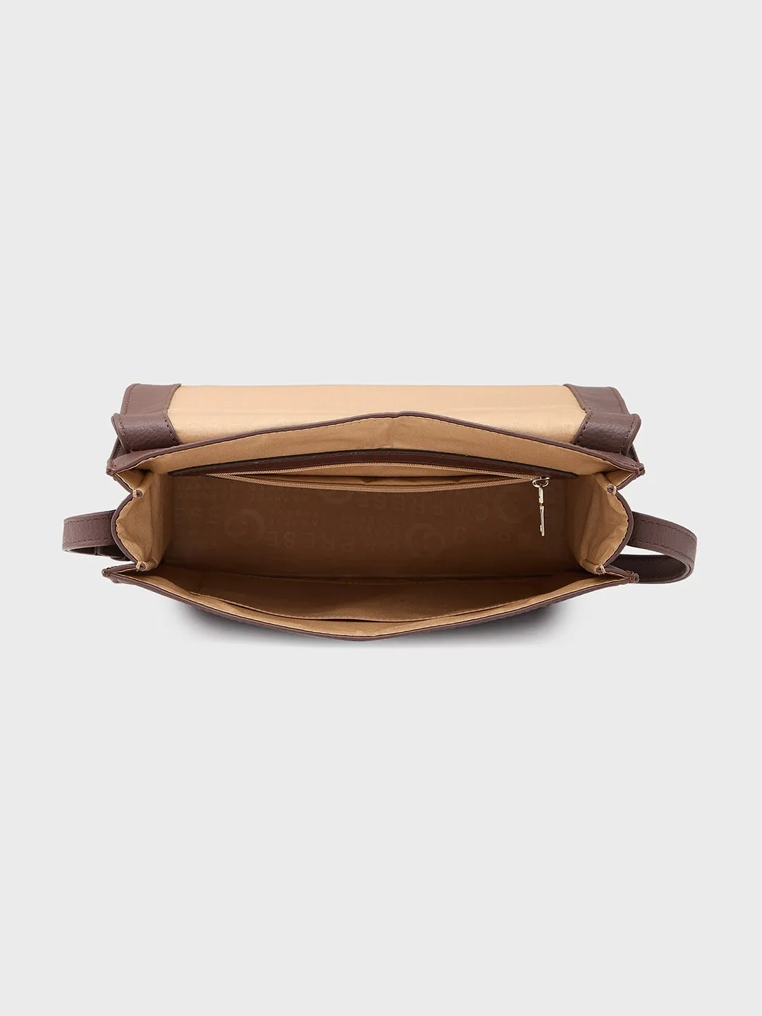 Caprese Vittoria Medium Chocolate Satchel Bag