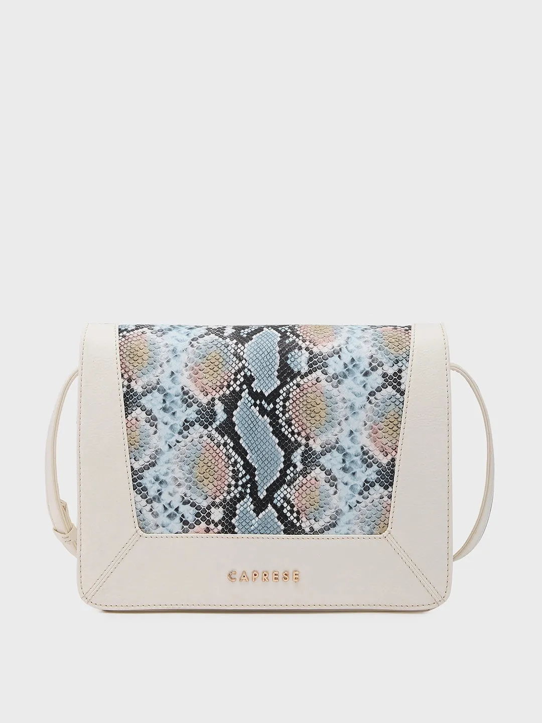 Caprese Vittoria Medium Off White Satchel Bag
