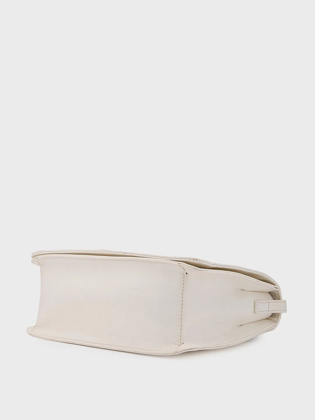 Caprese Vittoria Medium Off White Satchel Bag