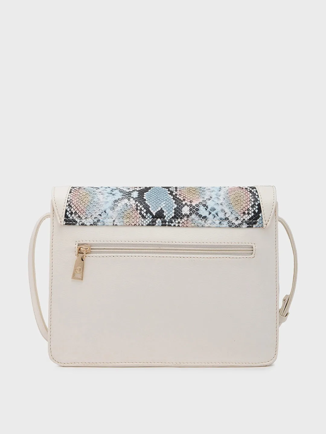 Caprese Vittoria Medium Off White Satchel Bag