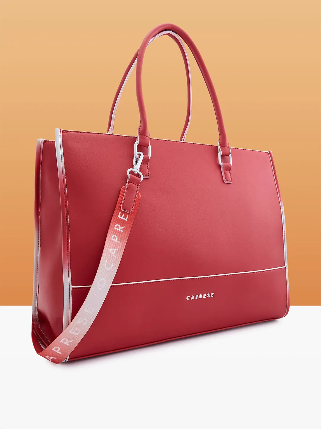 Caprese Vivian Large Red Tote Bag