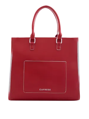 Caprese Vivian Medium Red Tote Bag