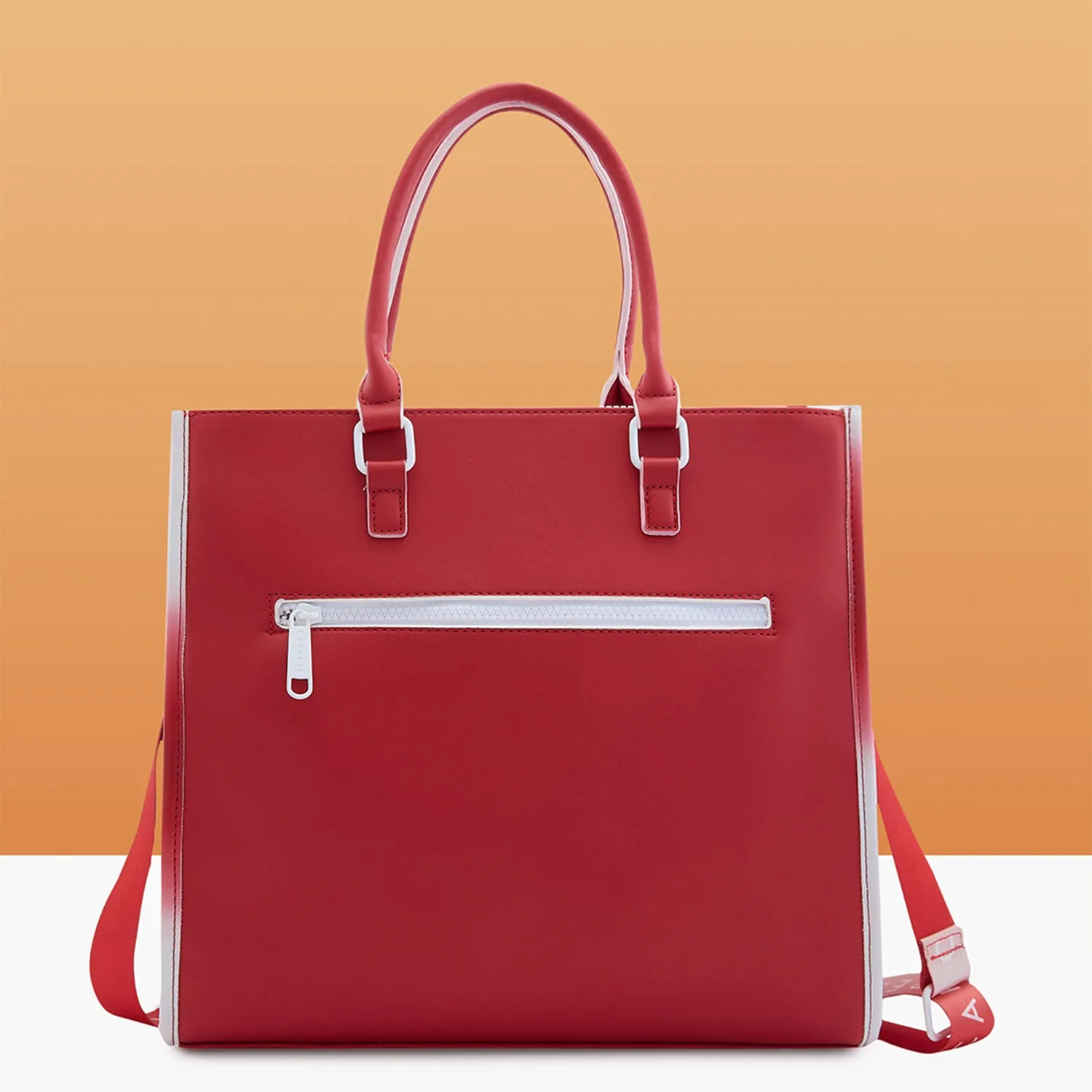 Caprese Vivian Medium Red Tote Bag