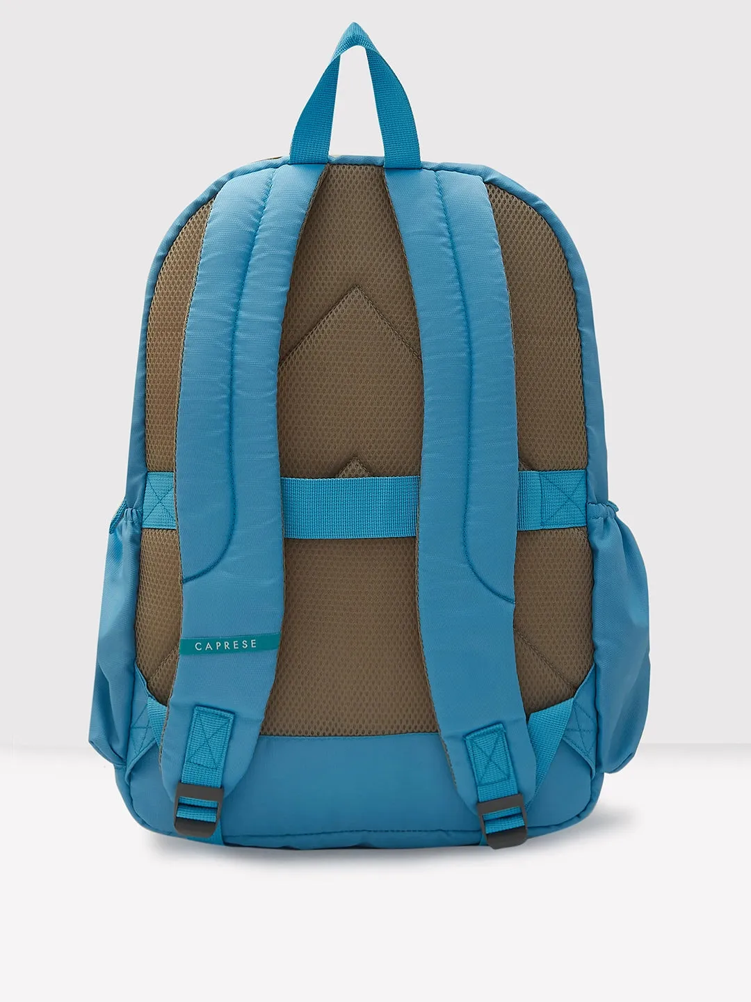 Caprese Xenia X Large Printed Light Blue Laptop Backpack