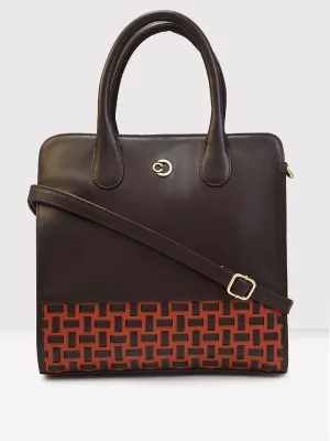 Caprese Zeta Medium Chocolate Tote Bag