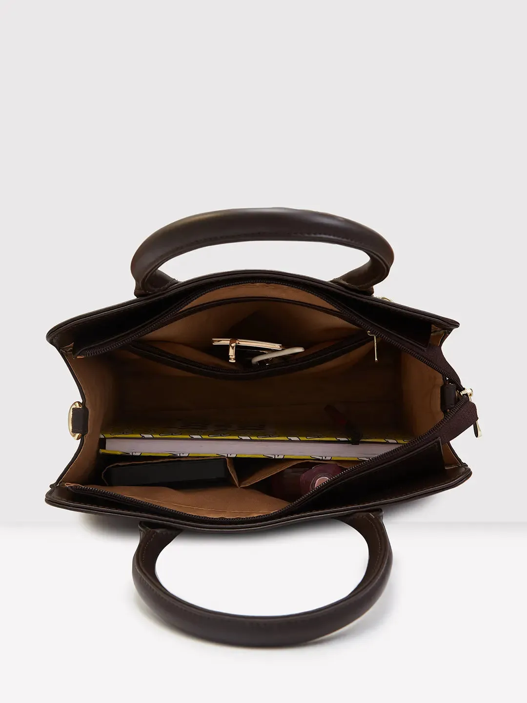 Caprese Zeta Medium Chocolate Tote Bag