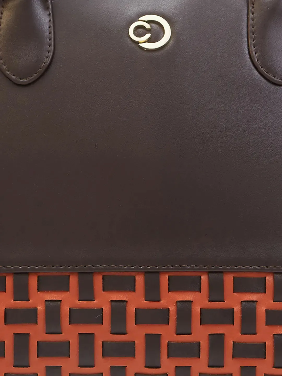 Caprese Zeta Medium Quilted Chocolate Satchel Bag