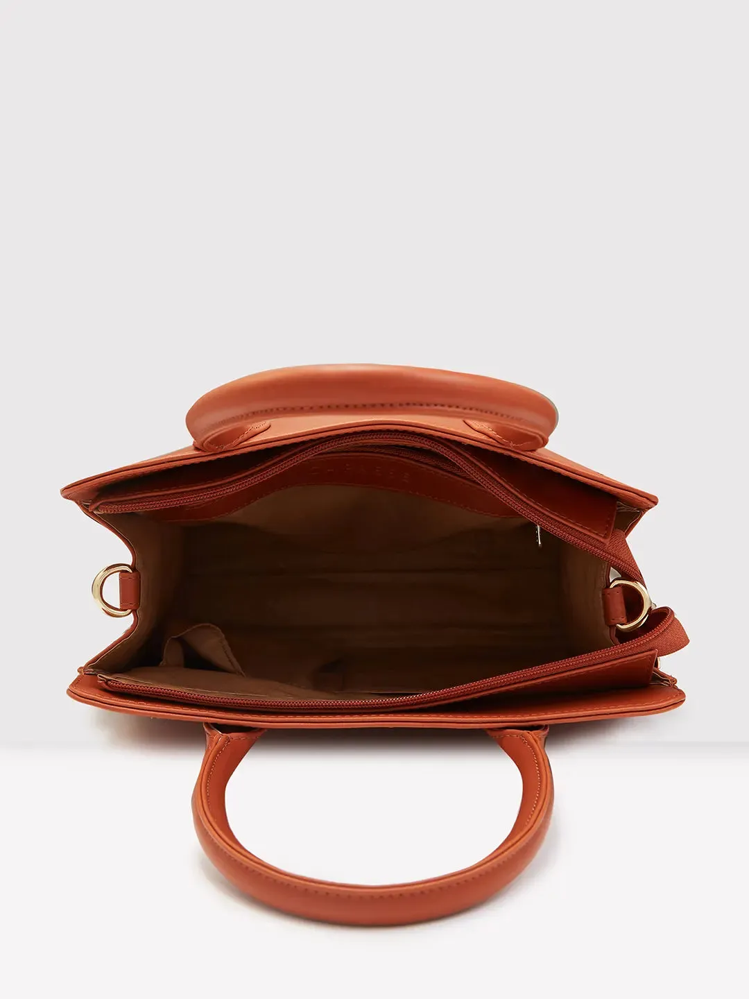 Caprese Zeta Medium Tan Tote Bag