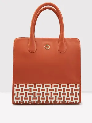 Caprese Zeta Medium Tan Tote Bag