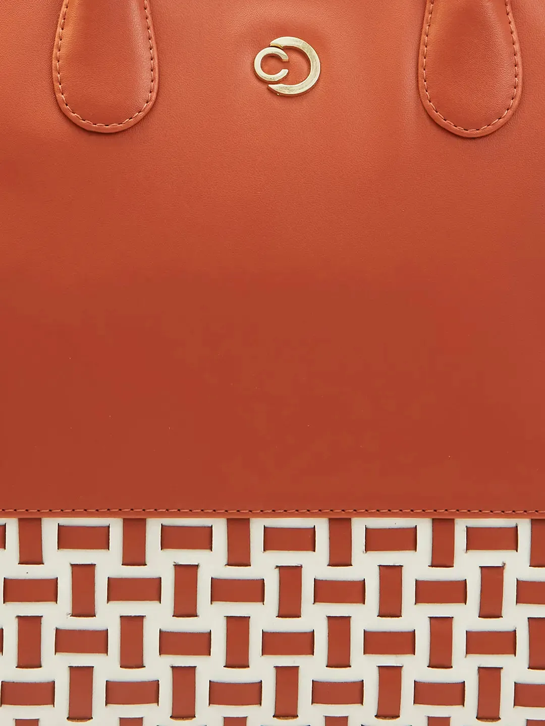 Caprese Zeta Medium Tan Tote Bag