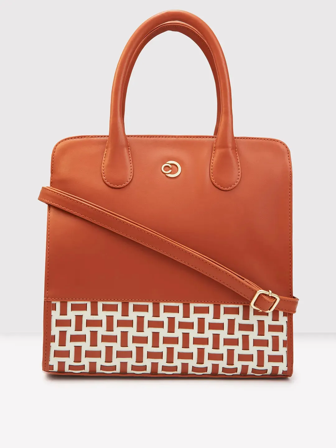 Caprese Zeta Medium Tan Tote Bag