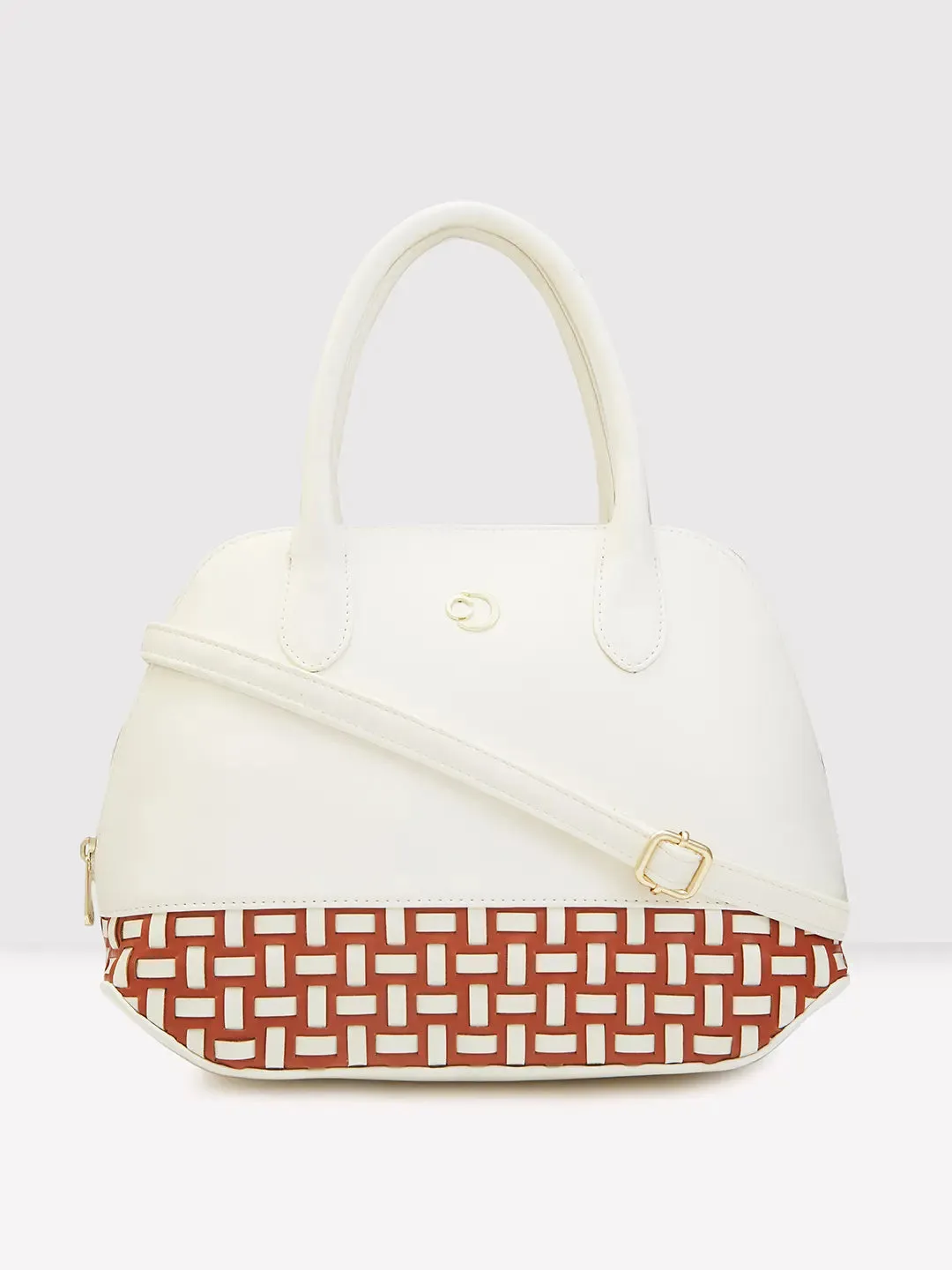 Caprese Zeta Medium Vanilla Satchel Bag